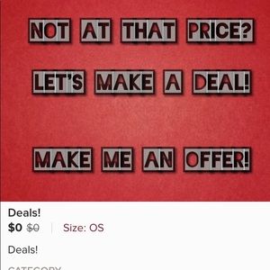 Hi guys!  Lets make a deal!